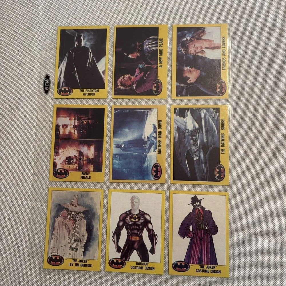 1989 Topps Batman Movie Picture Cards Series 2 Complete Set with 22 Stickers‎